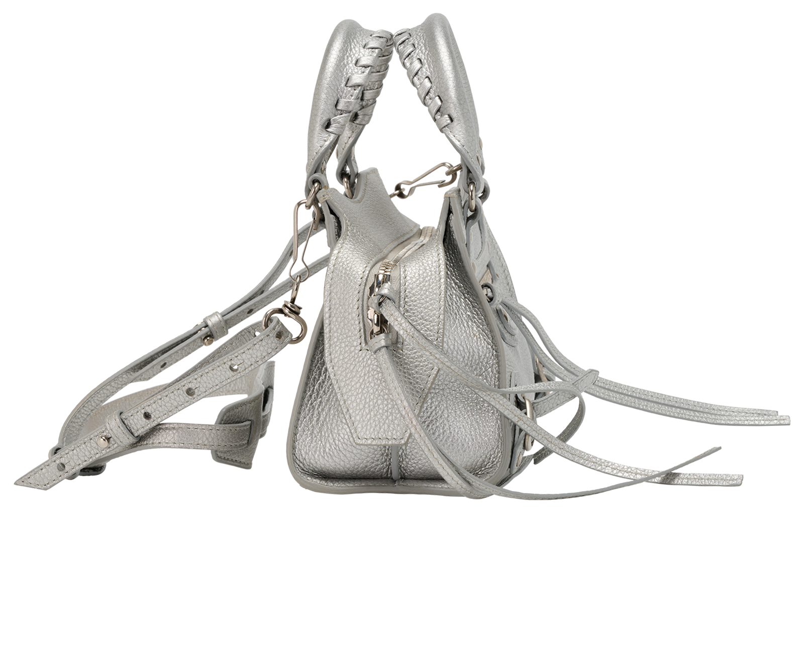 Neo Classic Mini City, &pound;750, Handbags, Silver, Leather, Side view